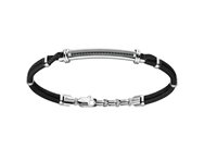 Bracelet Zancan Man  Robikevlar in Silver ESB307-NE